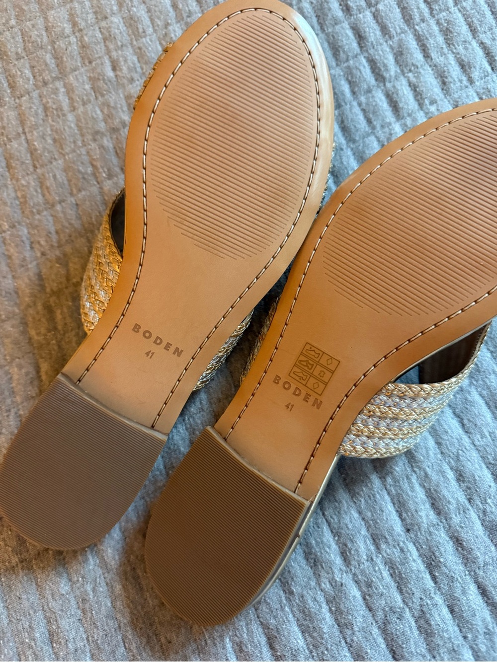 Braided Metallic Slide Sandal - Gold/silver - Picture 3 of 3